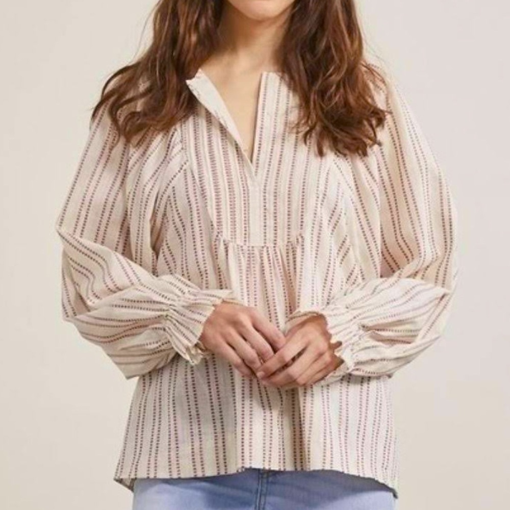 Elizabeth And James Cotton Blouse Size XL